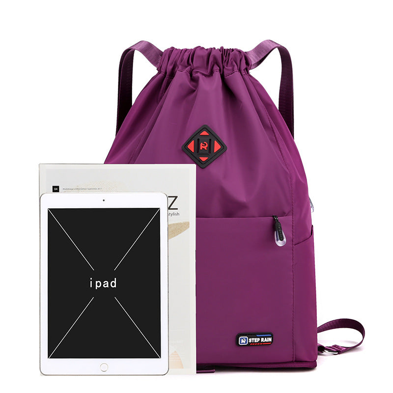 Bag Women's Winter New Korean Version Of Women's Backpack Fashion Simple Anti-Theft Travel Backpack Drawstring Pocket