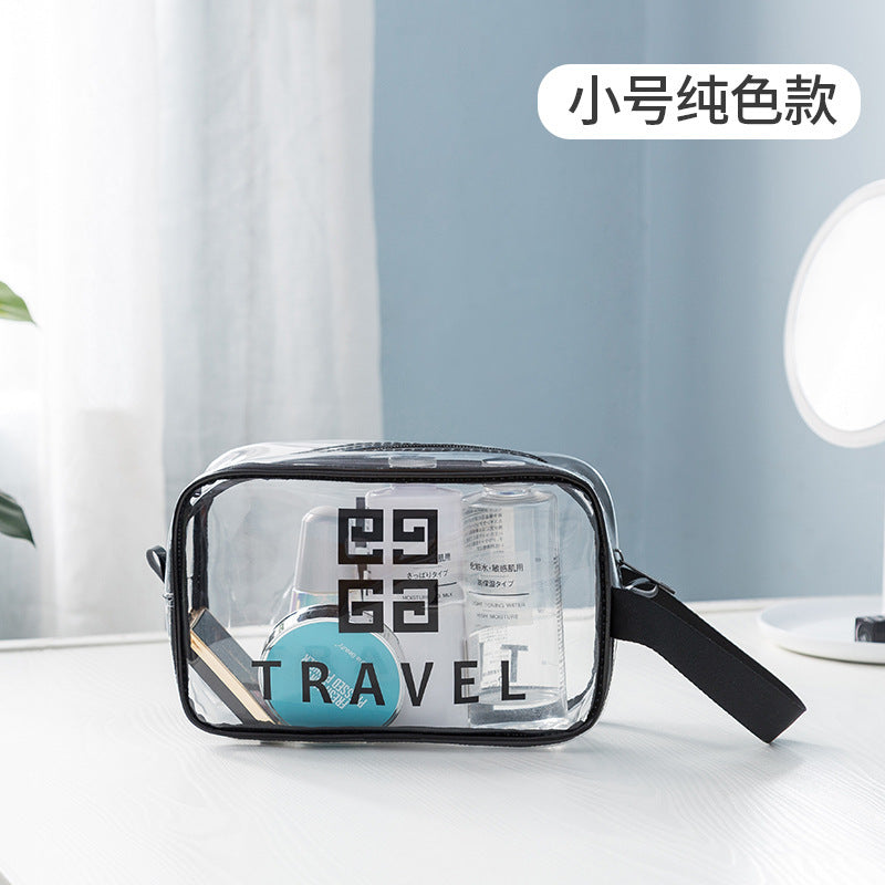 Transparent Makeup Bag Pvc Woman Portable Wind Travel Toiletry Bag Large Capacity Multi-Functional Portable Storage Bag