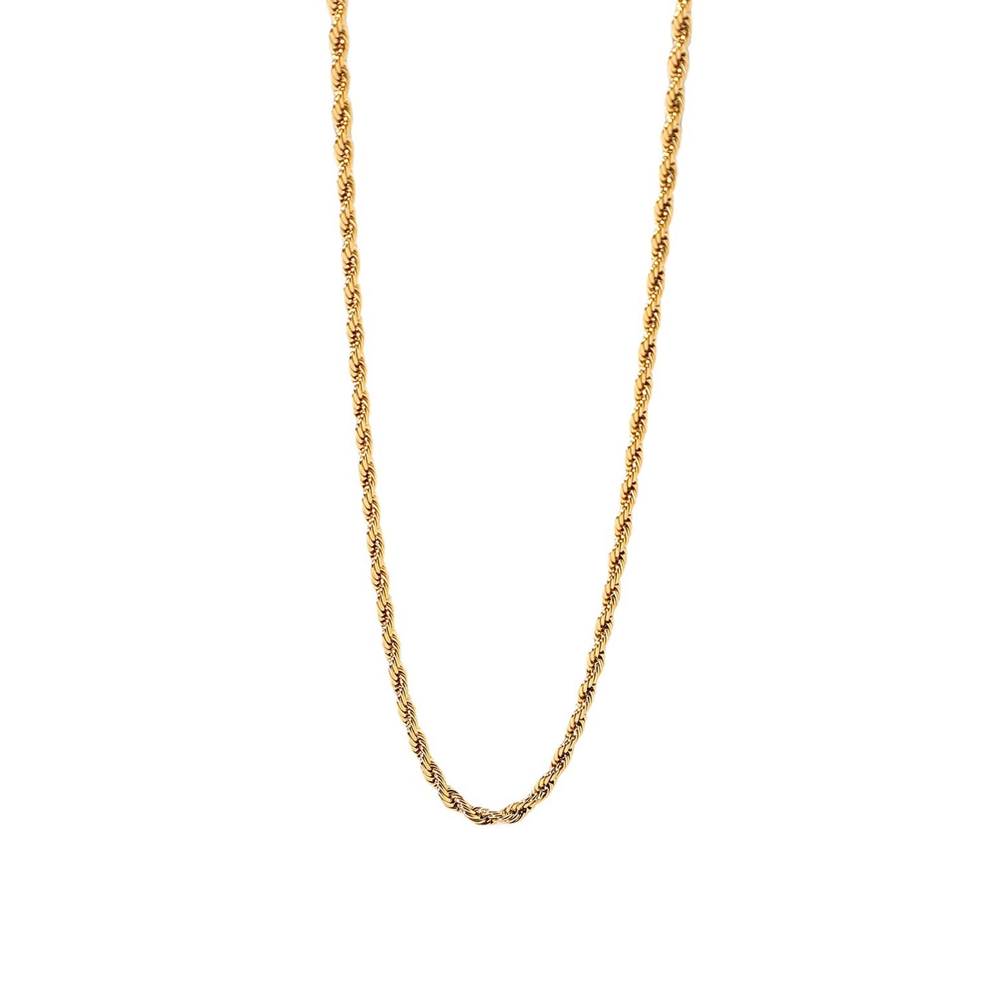 5pcs Style New Fashion Necklace 18K Gold Plated Stainless Steel Necklace Jewelry Gold Chain Necklace Neck Chain