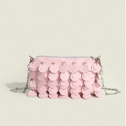 Women's Bag New  The Same Mobile Phone Bag Chain Shiny Piece Bead Bag Single Shoulder Crossbody Bag Small Bag