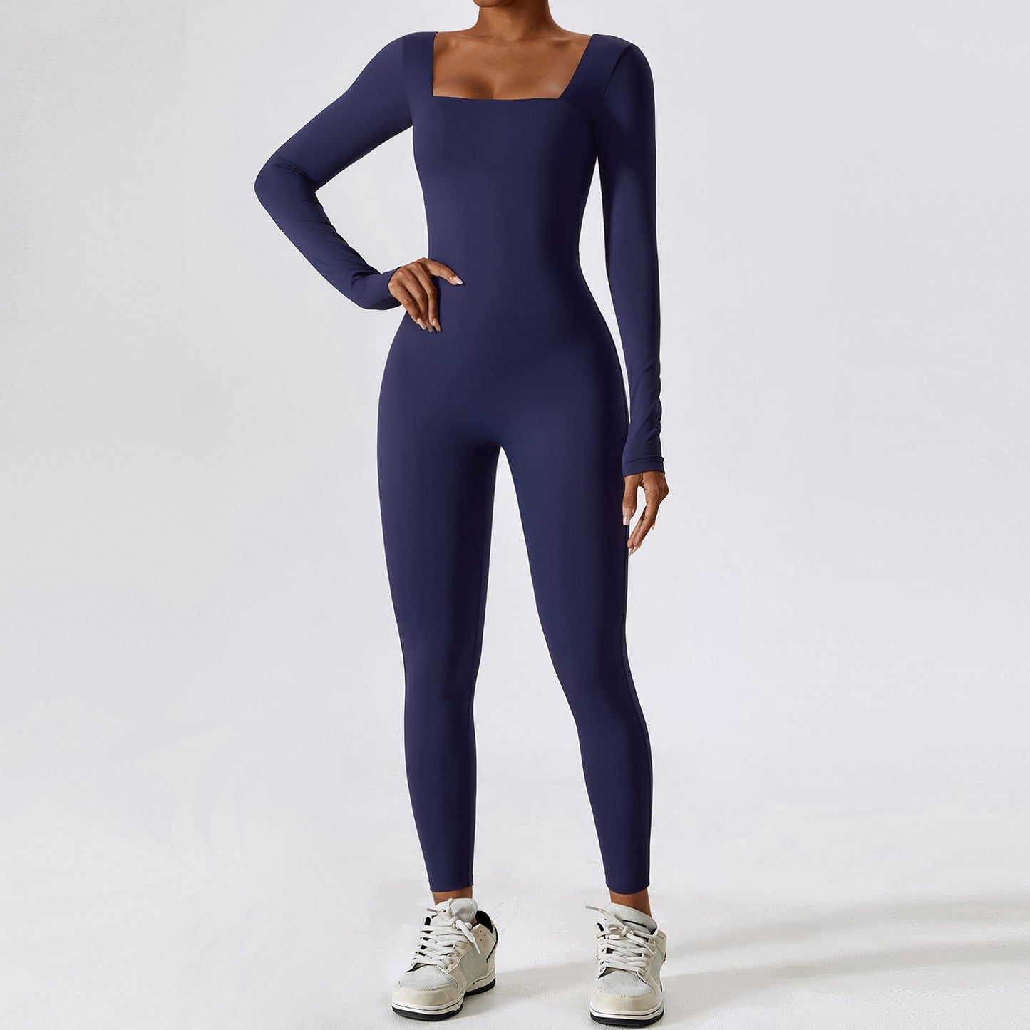 Autumn And Winter Tight Long Sleeve Yoga Clothes Women Naked Sense Fitness Sports Quick Dry Yoga Jumpsuit