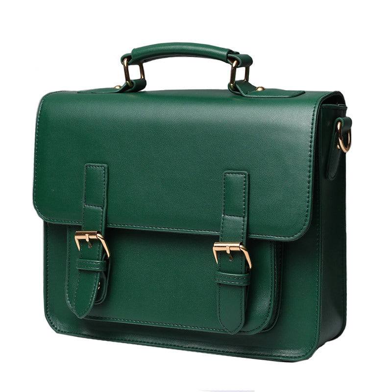 Cambridge Bag Small Napa Pu Leather Women's Bag Diagonal Span Shoulder Backpack Square Cross Backpack Jk Uniform Bag