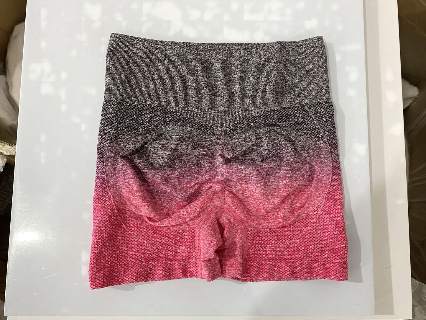 Gradual Seamless Shorts Women's Breathable Sweat Proof Peach Hip Tight Height Waist Stretch Yoga Fitness Pants