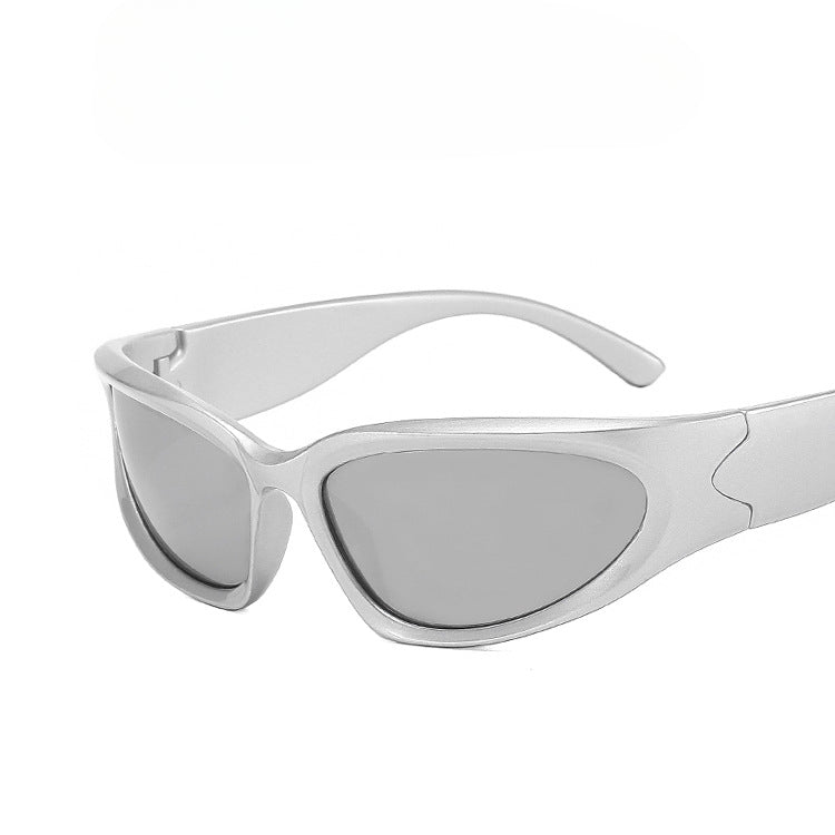 Steampunk Sunglasses Ladies Sport Sunglasses Concave Shape Punk Goggles Fashion Sun