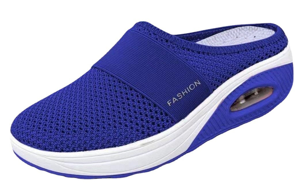 Summer New Trade Large Size Lazy Man A Slip-On Slippers Female Wedged Slippers