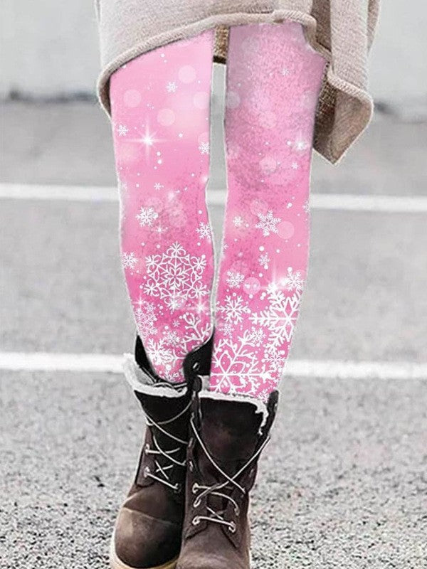 Christmas Personalized Printed Leggings Christmas Tree Sequin Yoga Pants