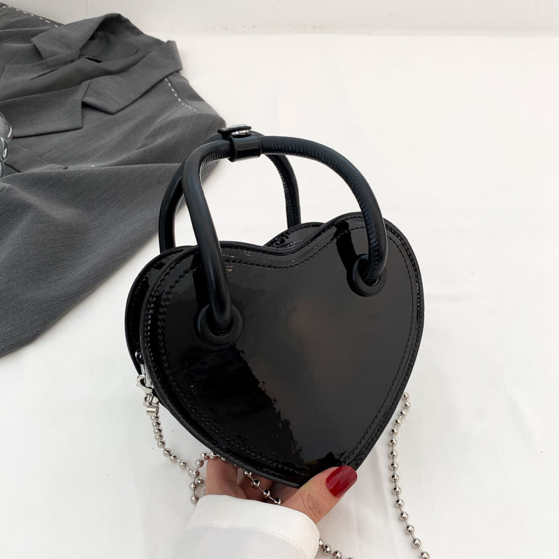 Fashion Personality Handbag New Girl Love Chain Shoulder Bag Creative  Mobile Phone Bag
