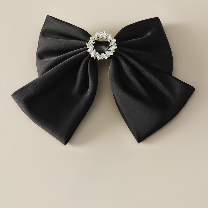 Black Bow Hair Accessories Spring Clip Top Clip Accessories