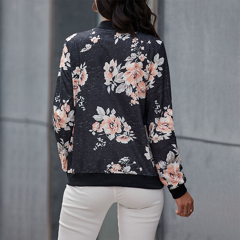 Fashion Jacket Women's Printed Coat Baseball Clothes