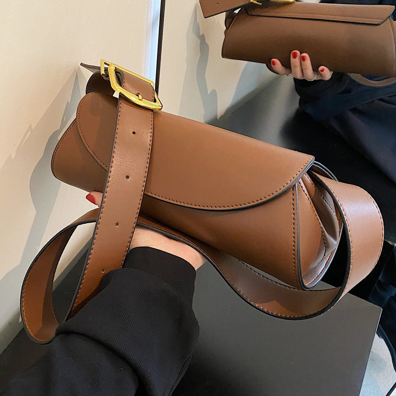 Cross-Body Waist Belt Women's Trendy Bag New Fashion Senior Sense Shoulder Bag Wide Shoulder Strap  Chest Bag