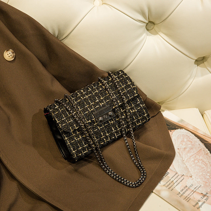 New Women's Small Fragrance Chain Crossbody Bag Small Hand Bag Temperament All Fashion Shoulder Bag
