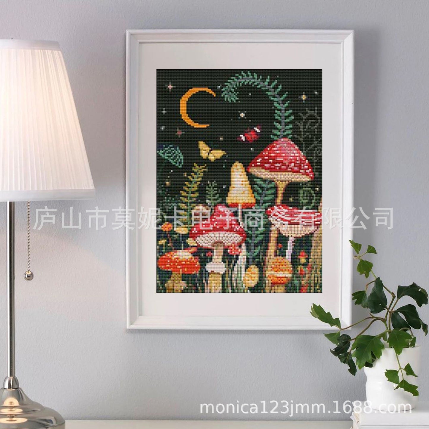 New Diy Cross-Stitch Mushroom Embroidery Kit Cross-Stitch Labeling Generation