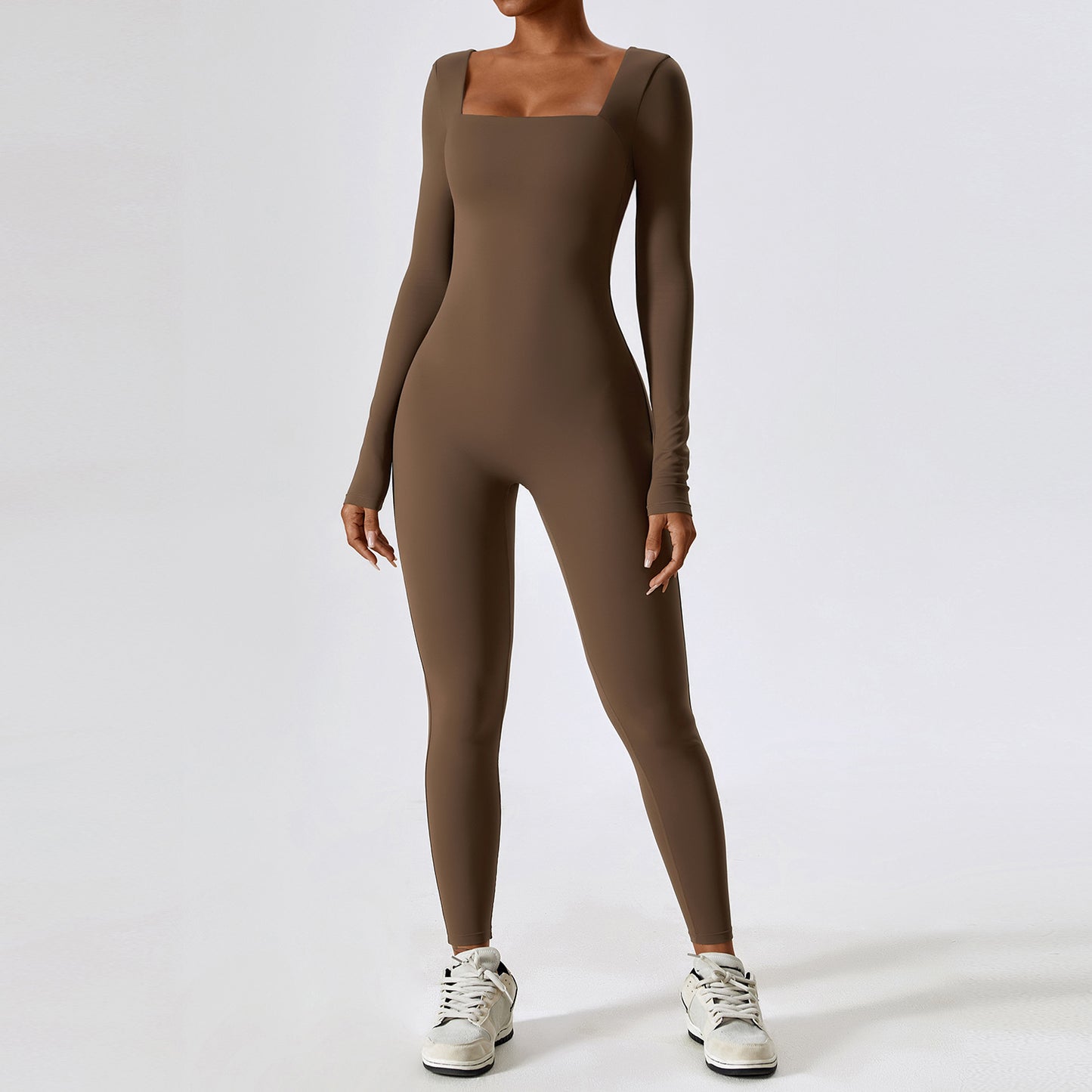 Autumn And Winter Tight Long Sleeve Yoga Clothes Women Naked Sense Fitness Sports Quick Dry Yoga Jumpsuit