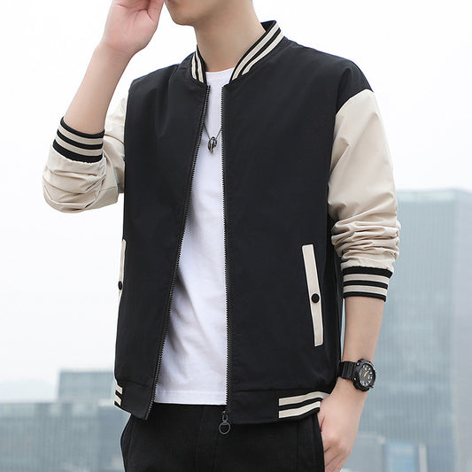 Men's Jacket Jacket Spring And Autumn Casual Loose Sports New Fashion Baseball Collar Men's Shirt Baseball