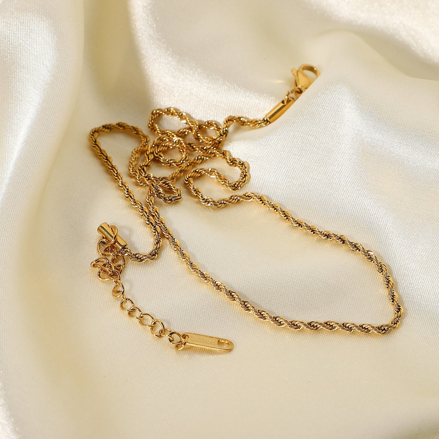 5pcs Style New Fashion Necklace 18K Gold Plated Stainless Steel Necklace Jewelry Gold Chain Necklace Neck Chain