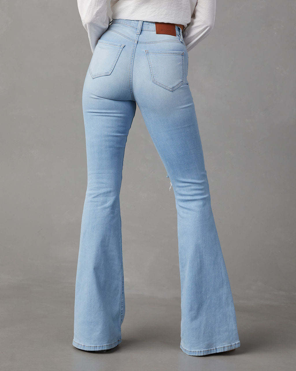 High-Waisted Ripped Jeans Women's Street Spice Pants