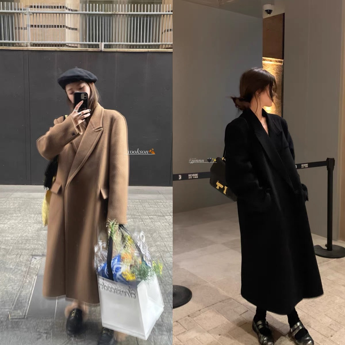 Coat Town Shop Of The Year Wang Fried! Classic Type Shoulder Wool Coat For Winter