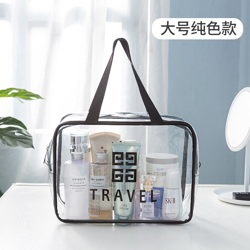 Transparent Makeup Bag Pvc Woman Portable Wind Travel Toiletry Bag Large Capacity Multi-Functional Portable Storage Bag