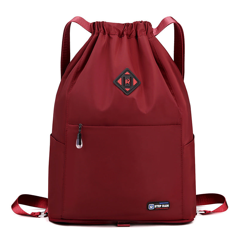 Bag Women's Winter New Korean Version Of Women's Backpack Fashion Simple Anti-Theft Travel Backpack Drawstring Pocket