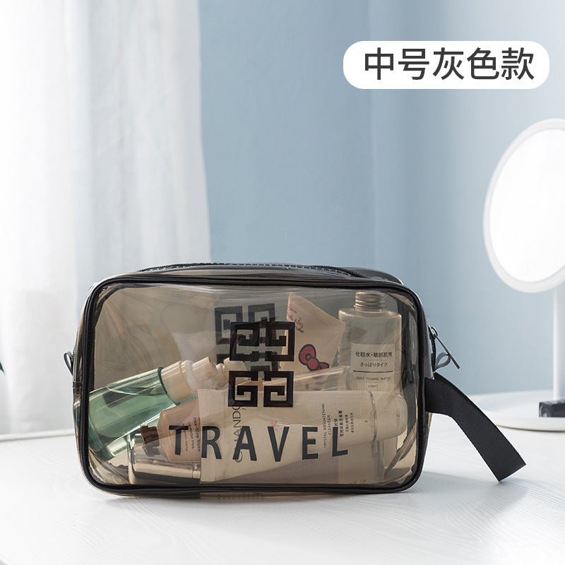 Transparent Makeup Bag Pvc Woman Portable Wind Travel Toiletry Bag Large Capacity Multi-Functional Portable Storage Bag