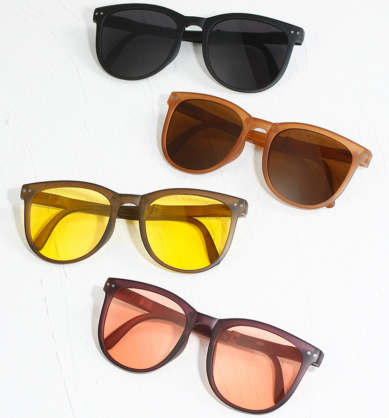 5 pairs UV400 Uv Sunscreen Sunglasses For Men Convenient Oval Frame Sunshade Folding Sunglasses For Women Polarizer