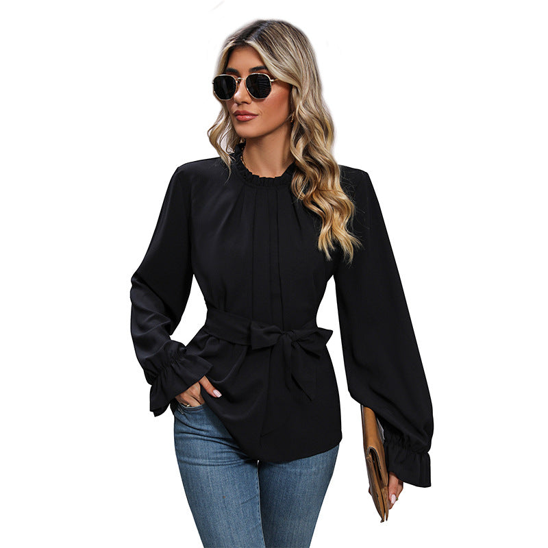 New Women's Pullover Long-Sleeved Commuter Shirt