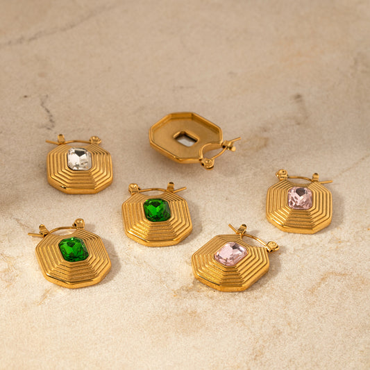 5pcs Luv Aj Mosquito Coil Earrings Female Retro Style Niche Design High-Grade Lightweight Luxury Earrings Stainless Steel Earrings
