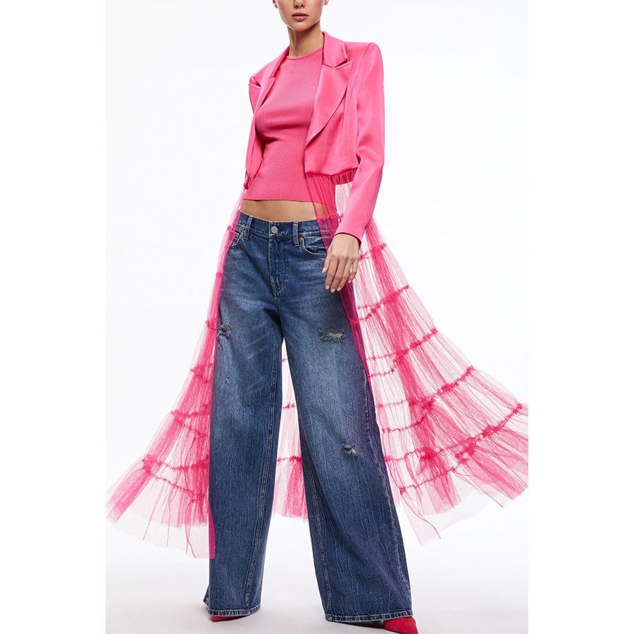 Satin Autumn And Winter New Fashion Lapel Dress Loose Casual Dress For Women
