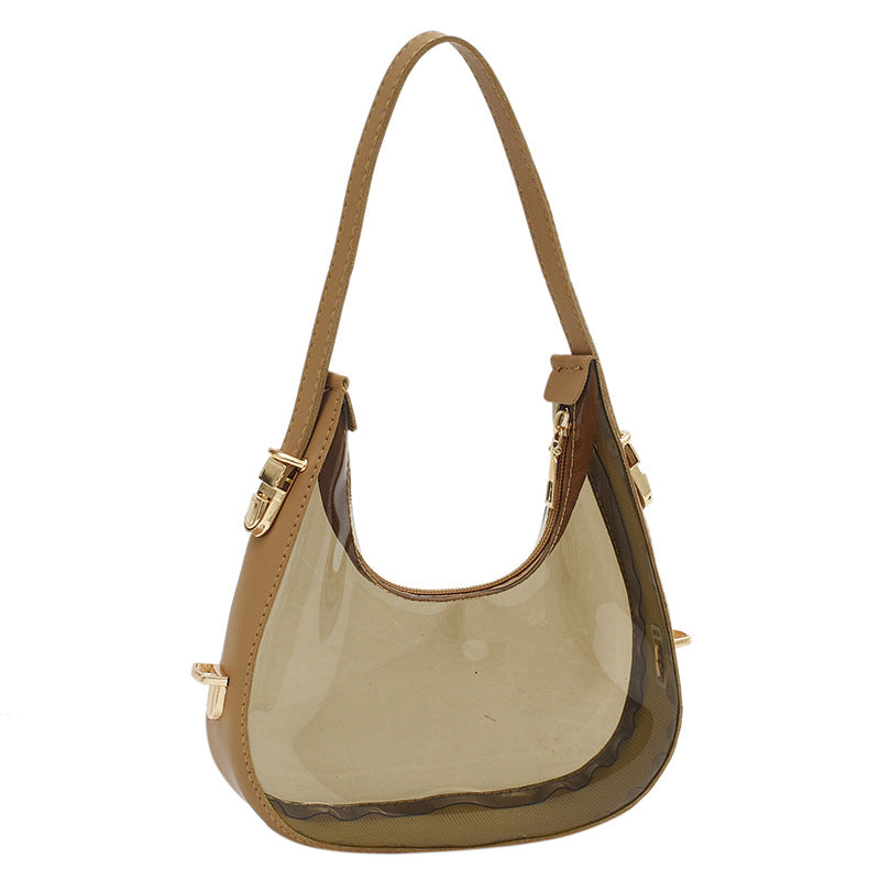Pvc Transparent Small Bag Female Fashion Summer  Niche Shoulder Bag New Cool Jelly Bag