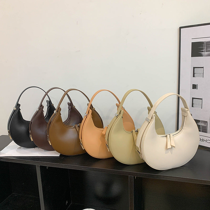 Fashion Shoulder Bag Female Simple Trend Temperament Armpit Bag All Match Texture Dumpling Bag