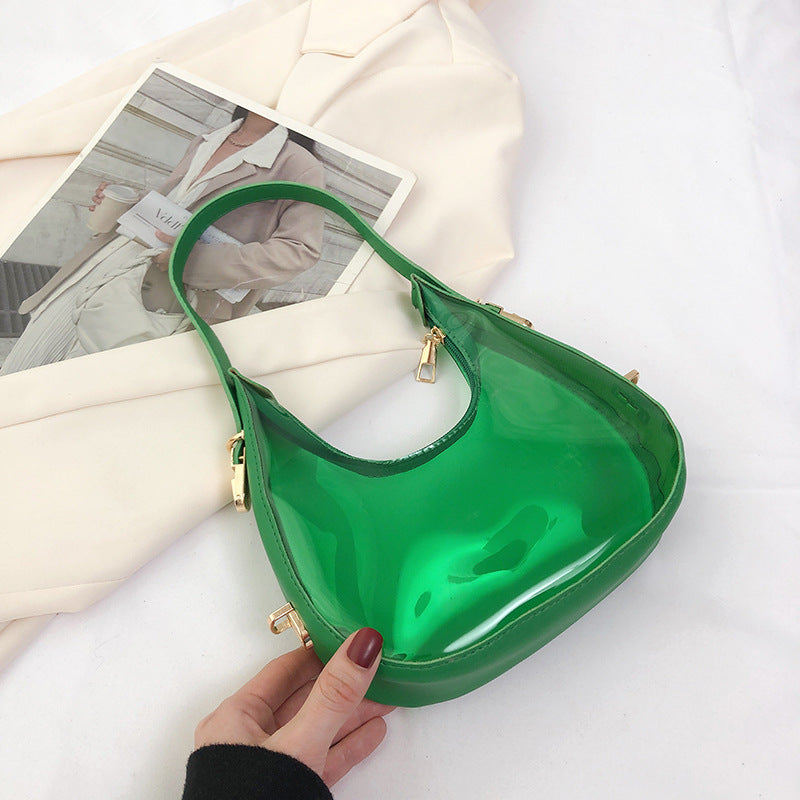 Pvc Transparent Small Bag Female Fashion Summer  Niche Shoulder Bag New Cool Jelly Bag