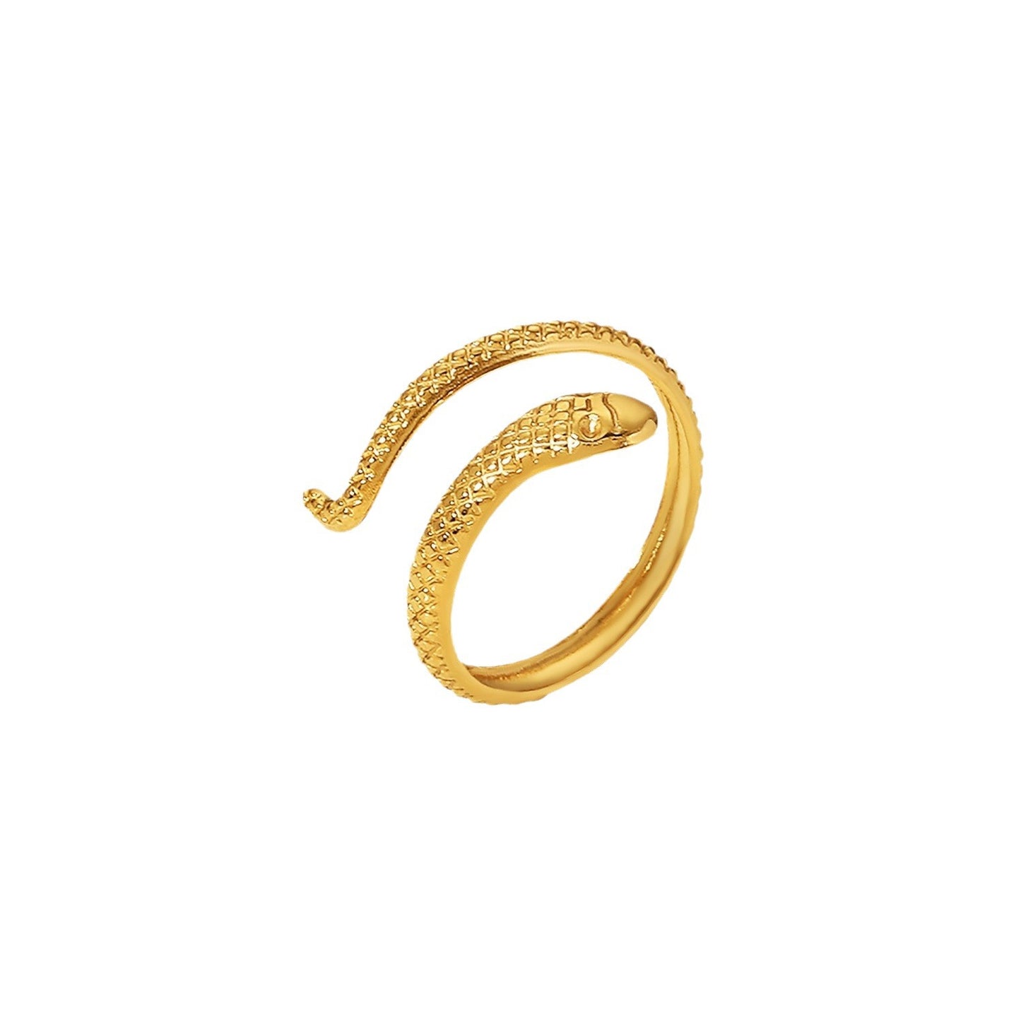 5pcs Vintage 18K Gold Stainless Steel Serpentine Open Ring Ladies Geometric Knuckle Ring Feminine Party Jewelry Accessory