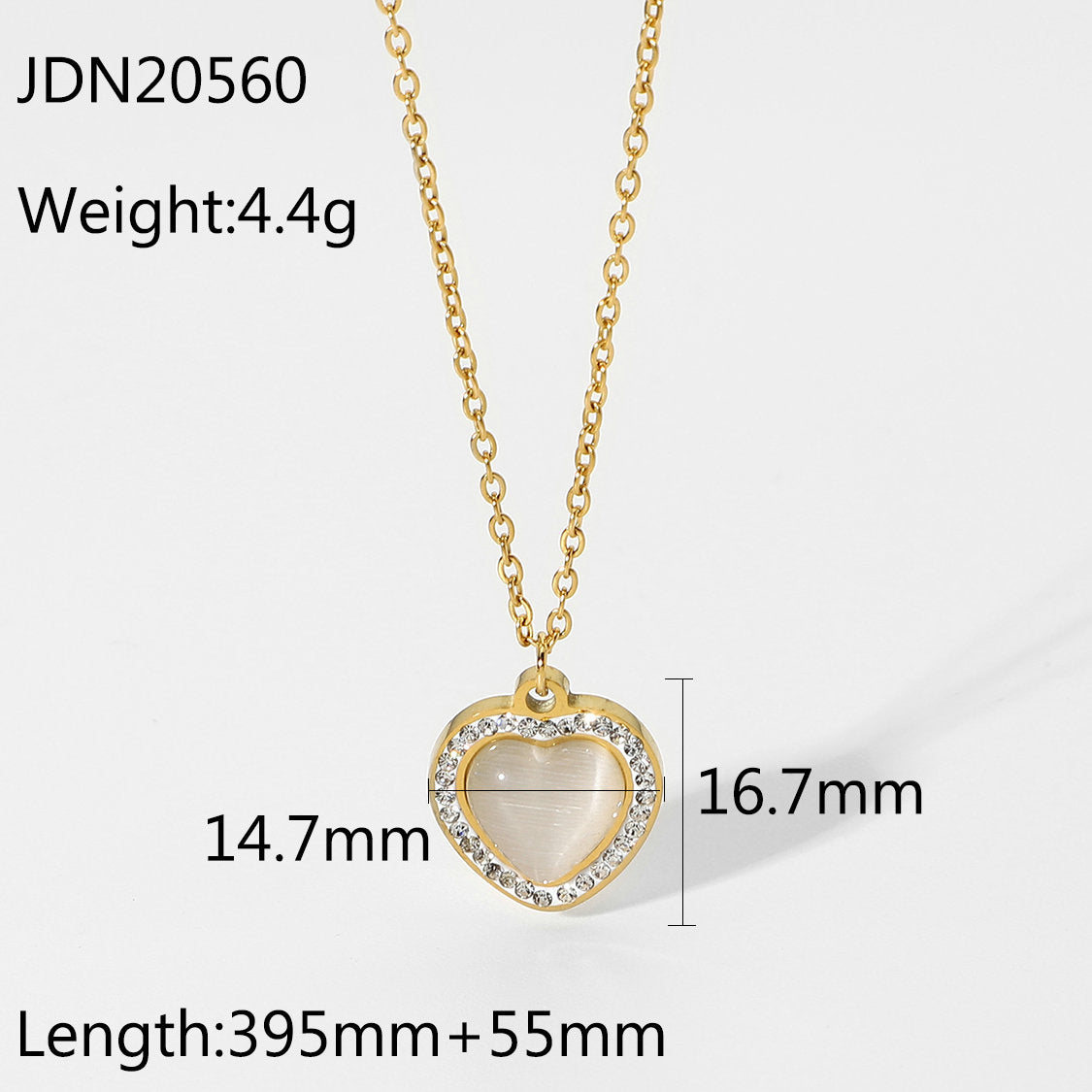 5pcs Jewelry Copper Set Zirconium Planet Pendant Stainless Steel Necklace Love Women's Bag Necklace