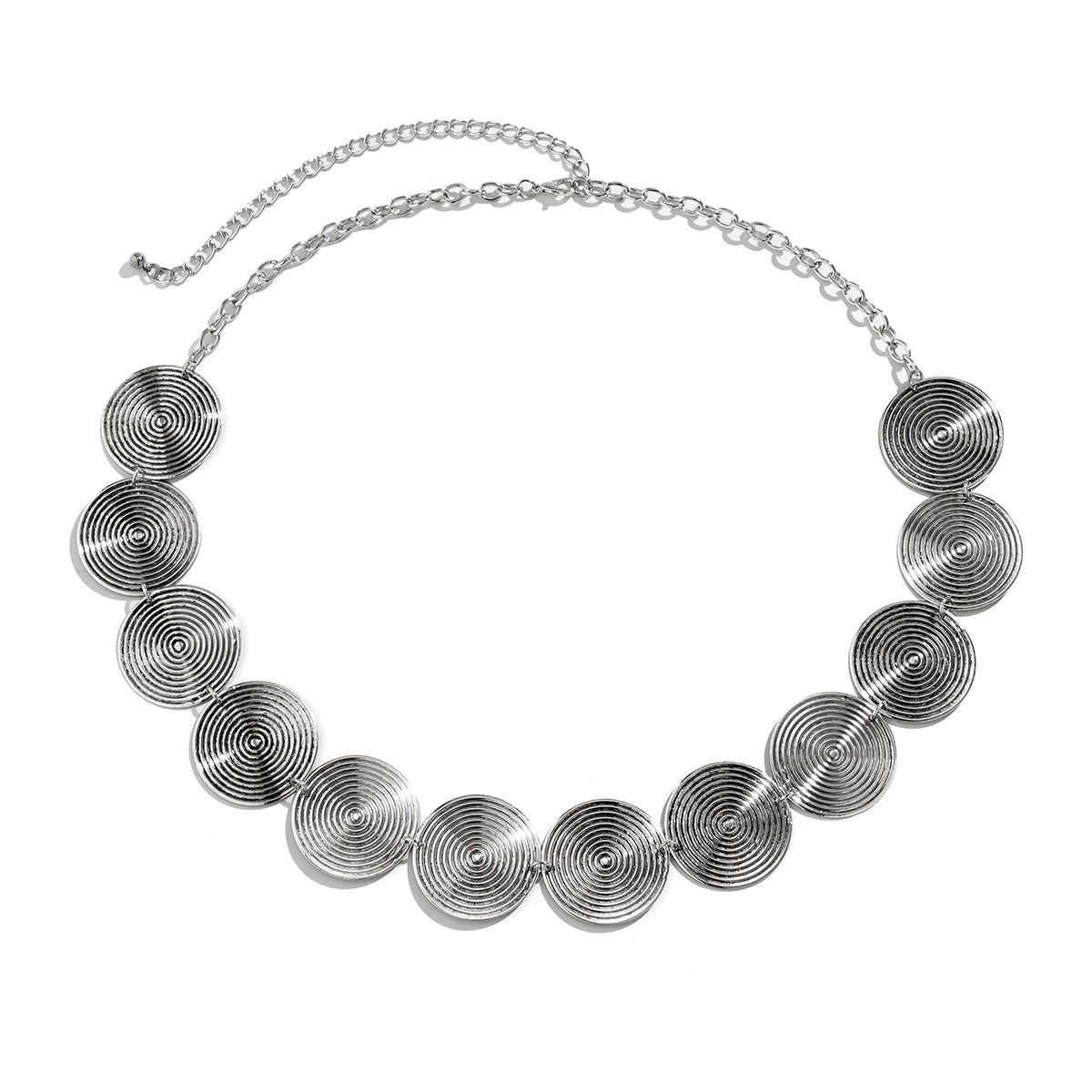 Ethnic Y2K Wind Metal Waist Chain Retro Chain Belt Female Thread Hip Hop Punk Waist Chain Jewelry