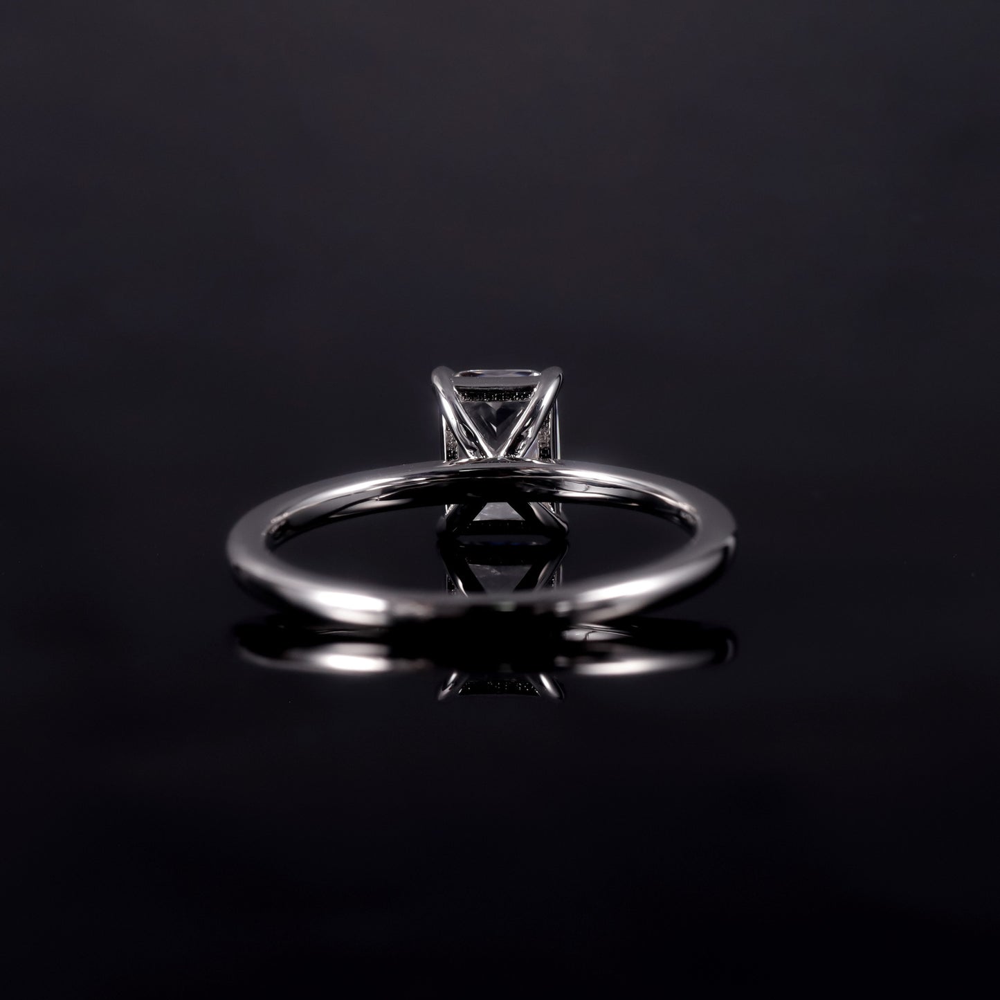 Sparkling Pillow Shaped 1 Carat Zircon Ring S925 Sterling Silver Eagle Claw Square Single Diamond Engagement Ring