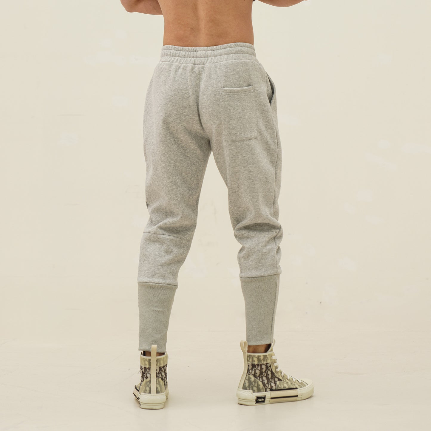 Fall Sports Men's Running High Bundle Foot Thread Casual Color Matching Training Print Revive Nine Pants