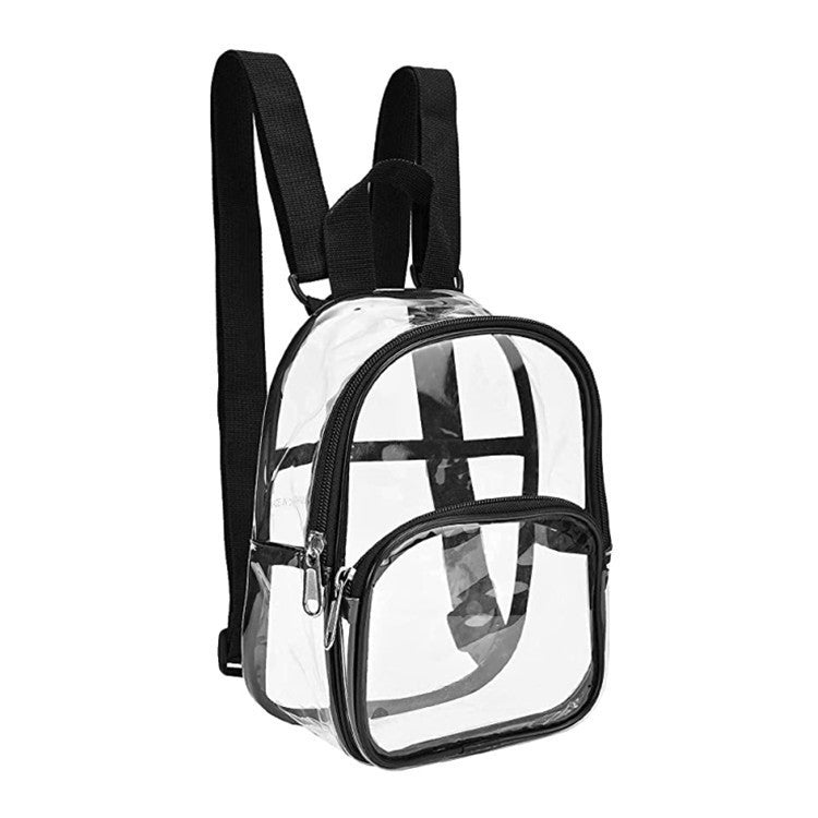 Mini Transparent Pvc Backpack Sundries Men'S And Women's Outdoor Fitness Sports Backpack Portable Travel Handbag
