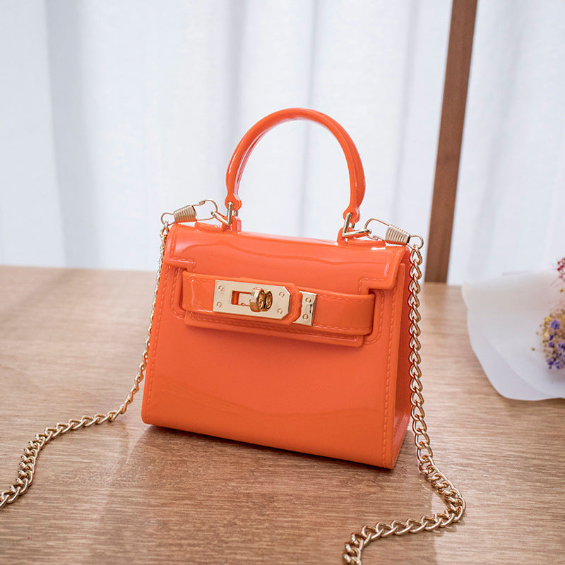 Summer New Kylie Bag Jelly Bag Women's Bag Fashion Mouth Red Envelope Single Shoulder Crossbody Small Bag