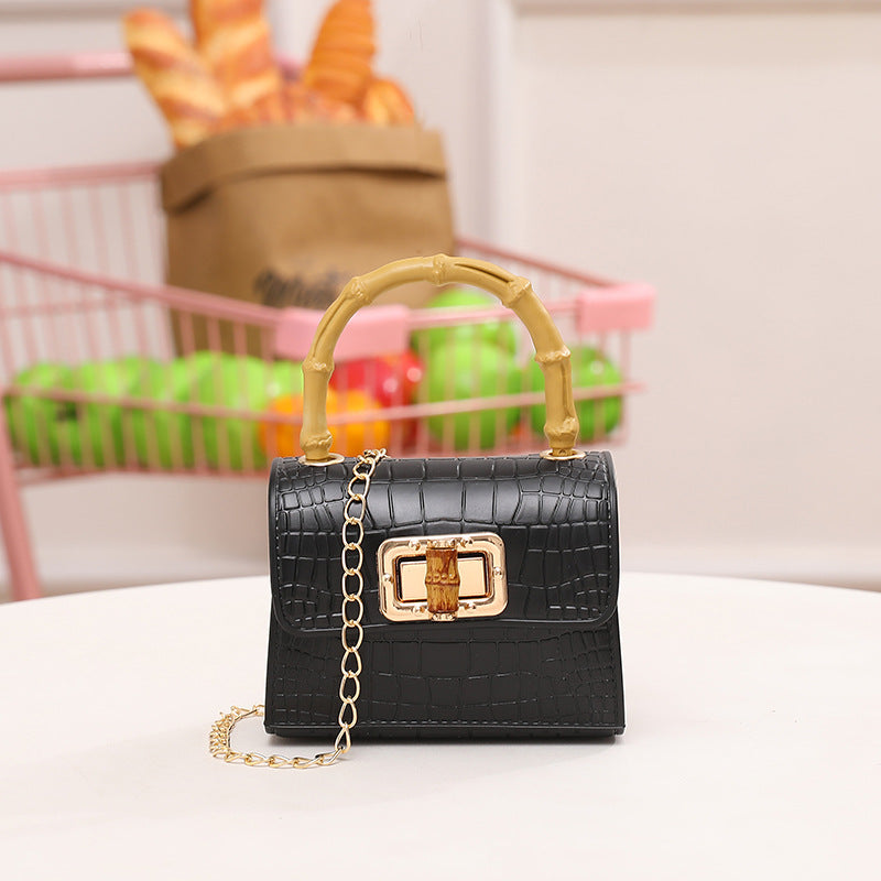 Bag Niche Design Crocodile Jelly Bag Bamboo Bag Women's Crossbody Bag Fashion Chain Bag Bamboo Bag