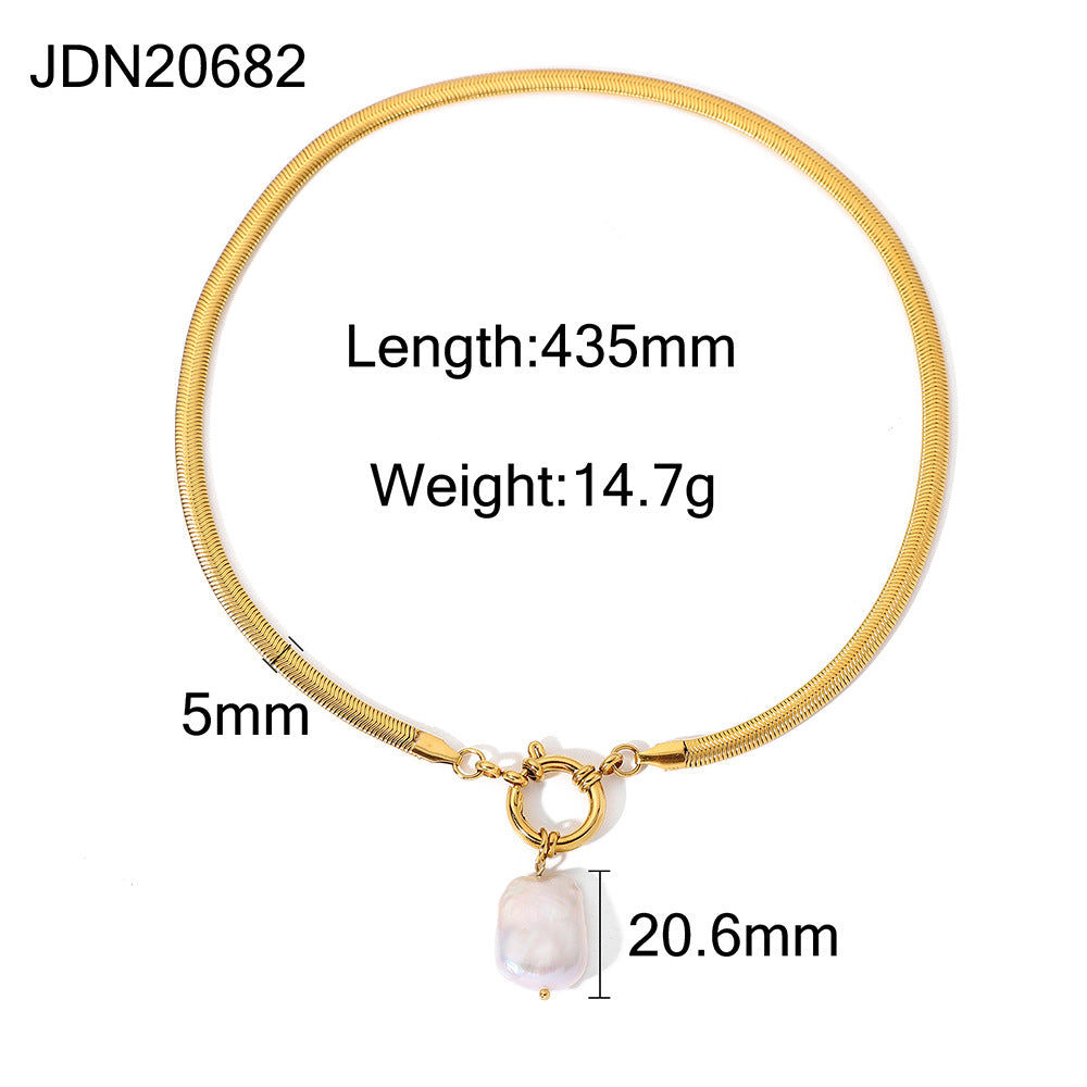 5pcs Fashion Popular 18K Gold-Plated Stainless Steel Hollow Heart Inset Zircon Pendant Necklace