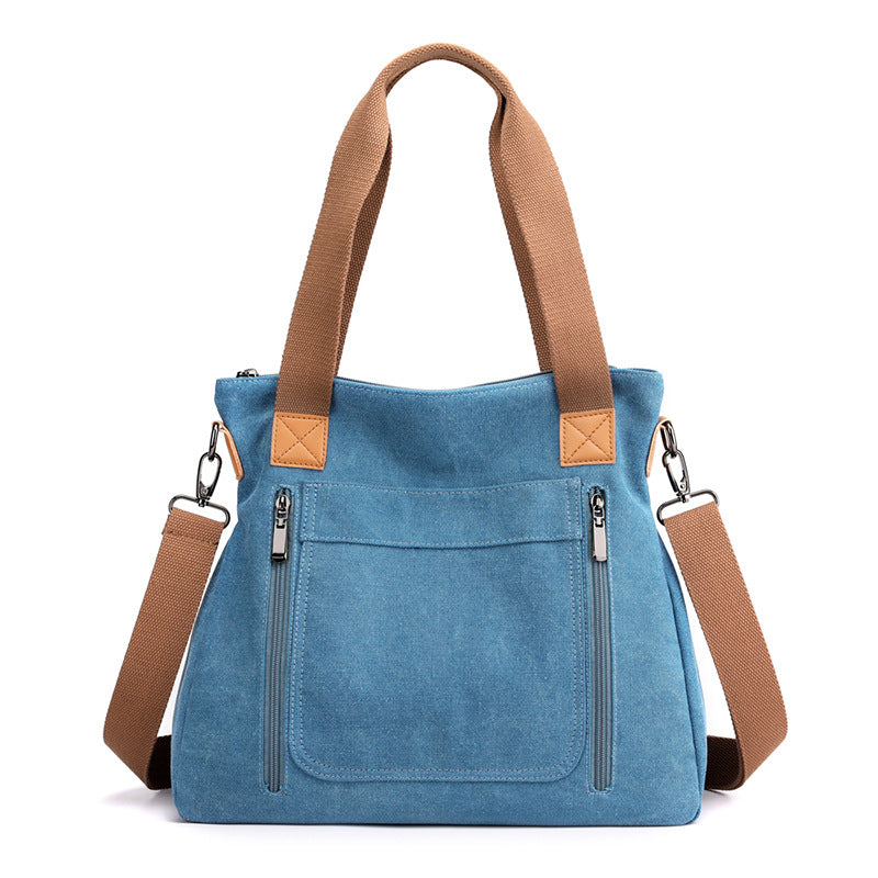 Crossbody Bag Women New All-In-One Portable Large Capacity Women's Bag Canvas Bag Women's Casual Shoulder Bag Women's Bag