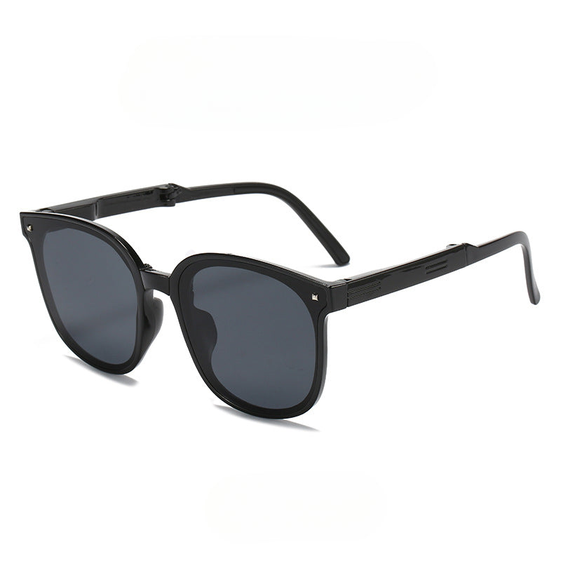 5 pairs UV400 Uv Sunscreen Sunglasses For Men Convenient Oval Frame Sunshade Folding Sunglasses For Women Polarizer