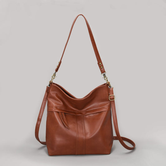 New Retro Oil Wax Leather Single Shoulder Crossbody Female Bag For  Bag Soft Leather Gradual Change