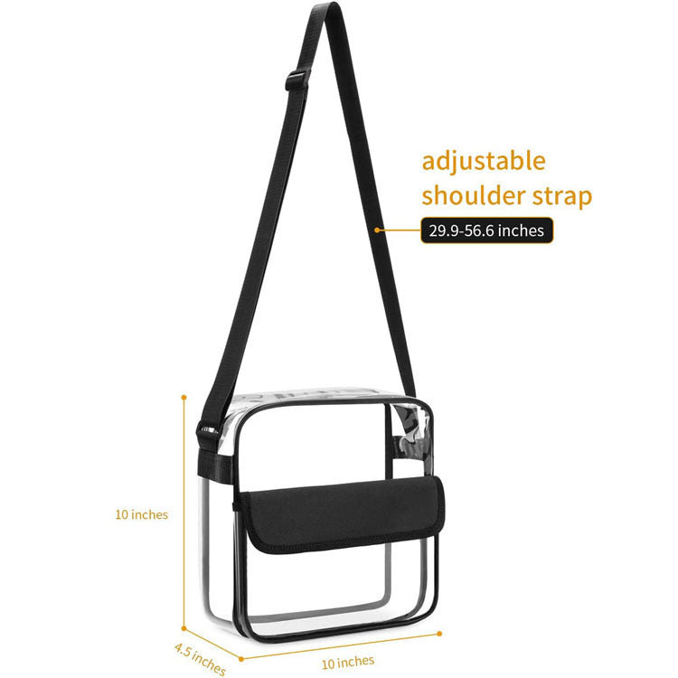 The New Transparent Pvc Waterproof Beach Bag With Large Capacity Hand-In-Hand Shoulder Bag Waterproof Outdoor Sports Storage Bag