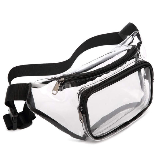 Transparent Pvc Makeup Outer Fashion Fitness Waist Pack Waterproof And Dustproof Leisure Sports Portable Travel Storage Bag