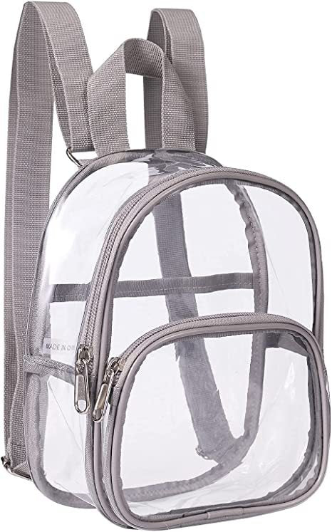 Mini Transparent Pvc Backpack Sundries Men'S And Women's Outdoor Fitness Sports Backpack Portable Travel Handbag