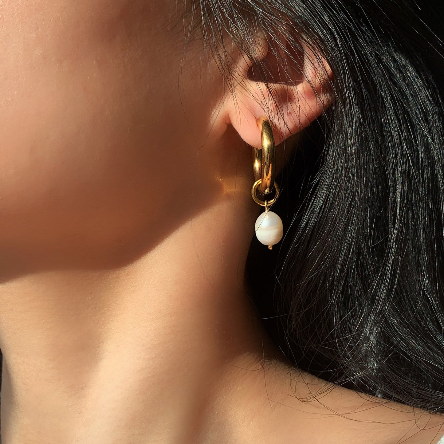 5pcs Vintage Earrings Light Luxury Earrings Beaded Circle Earrings Electroplated High-Grade 18K Gold Plated Earrings