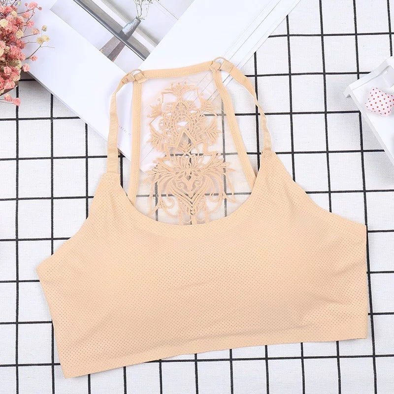 Lace Sexy Bralette Breast Wrap Women's Vest Mesh Flower Harness