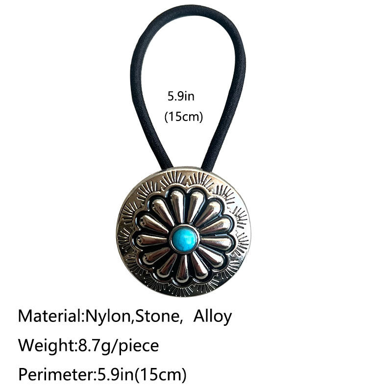 Turquoise Round Shape Hair Rope