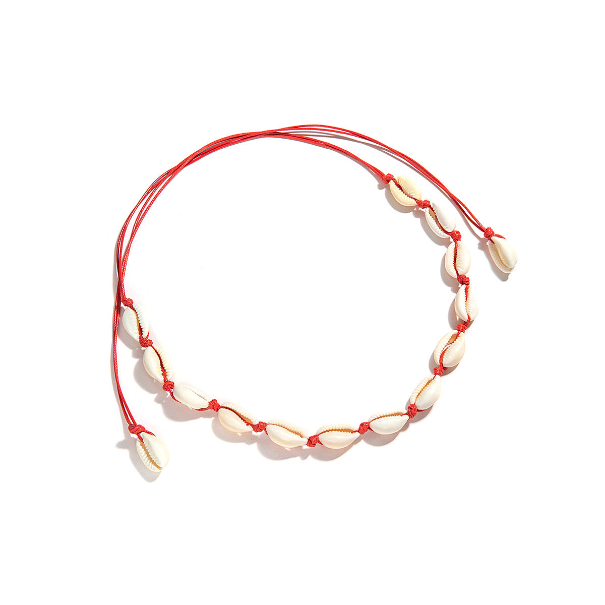 5 pcs Fashion Accessories Hawaiian Stylish Casual Collar Woven Shell Short Collarbone Necklace